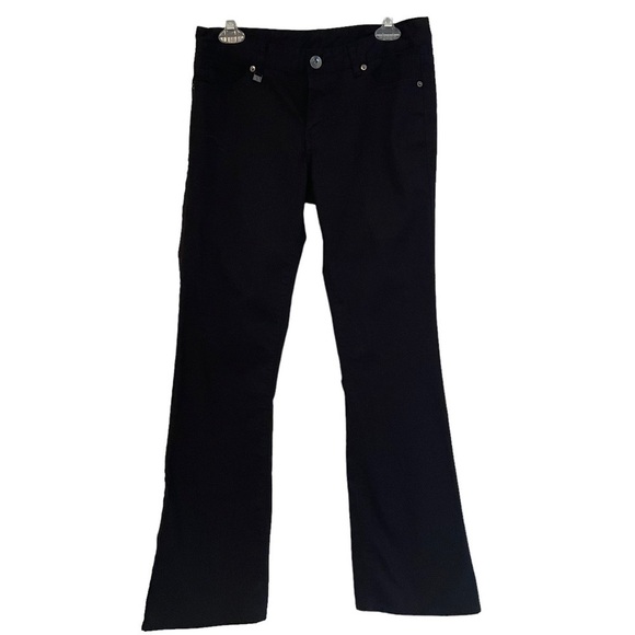 Armani Exchange Black Stretch Flare Jeans Size 8‎ - Picture 1 of 8